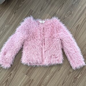 Pink Furry Kids Jacket